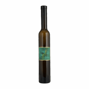 Bouteille de vin (Chardonnay doux) à étiquette verte bordée de doré nommée Légende d'automne, Epesses (AOC Lavaux) - Mélanie Weber, vigneronne indépendante à Cully